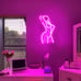 Lady Neon Signs Dimmable Lady LED Neon Signs 15.7X8.9 inches,Pink