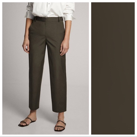 NWT Massimo Dutti Poplin Trouser Size 2