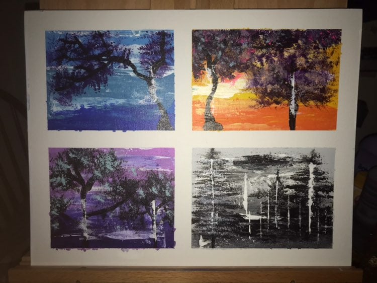 A 4 type drawing landscape