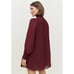 Reformation Plum Brandi Smocked Long Sleeve Mini Dress Size Small