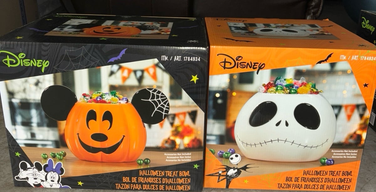 Disney Halloween Treat Candy Bowl NBD & Mickey