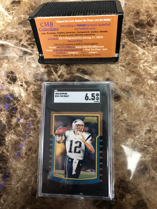 2000 Bowman Tom Brady #236 RC SGC Graded 6.5!