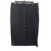 Badgley Mischka Women's Button Front wool Skirt Black Size 10
