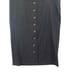 Badgley Mischka Women's Button Front wool Skirt Black Size 10