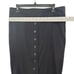 Badgley Mischka Women's Button Front wool Skirt Black Size 10