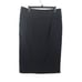 Badgley Mischka Women's Button Front wool Skirt Black Size 10