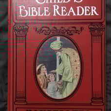 Antique Child's Bible Reader Illustrated