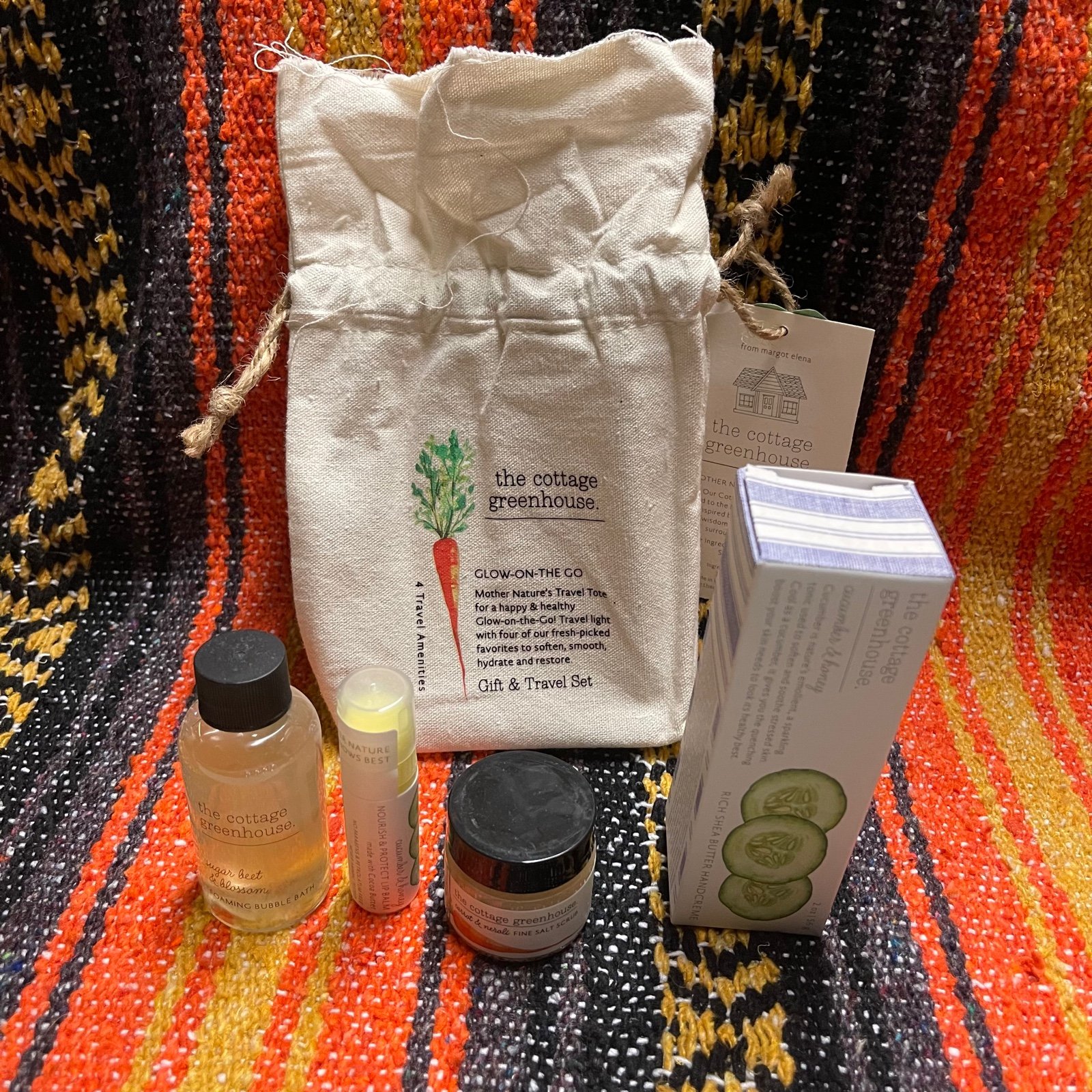 The Cottage Greenhouse Glow-on-the Go Gift & Travel Set