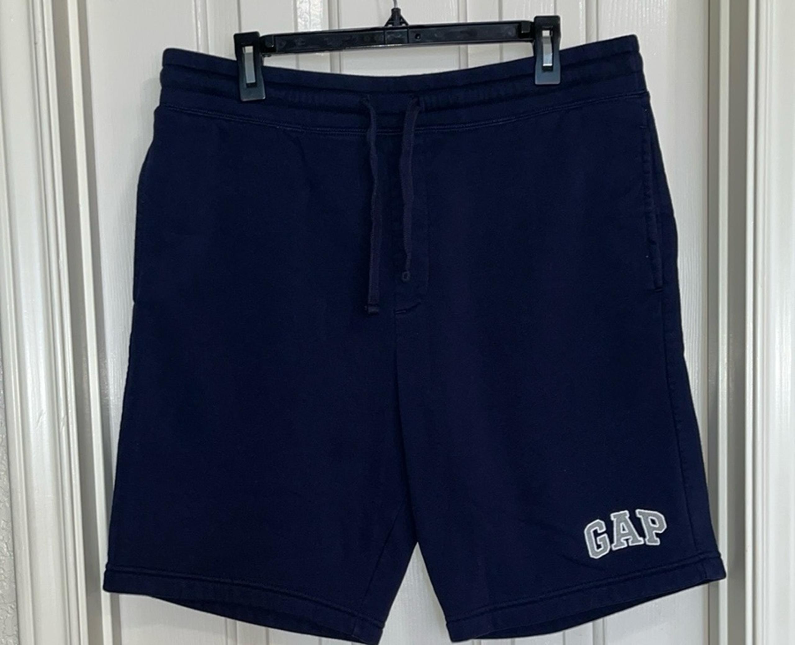 GAP • Men’s  Blue Athletic Shorts with Elastic Waistband • Size Large