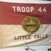 Late 50s to Early 60s Vintage Boy Scout Troop 44 Little Falls Flag Fantastic Pat