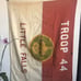 Late 50s to Early 60s Vintage Boy Scout Troop 44 Little Falls Flag Fantastic Pat