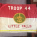 Late 50s to Early 60s Vintage Boy Scout Troop 44 Little Falls Flag Fantastic Pat