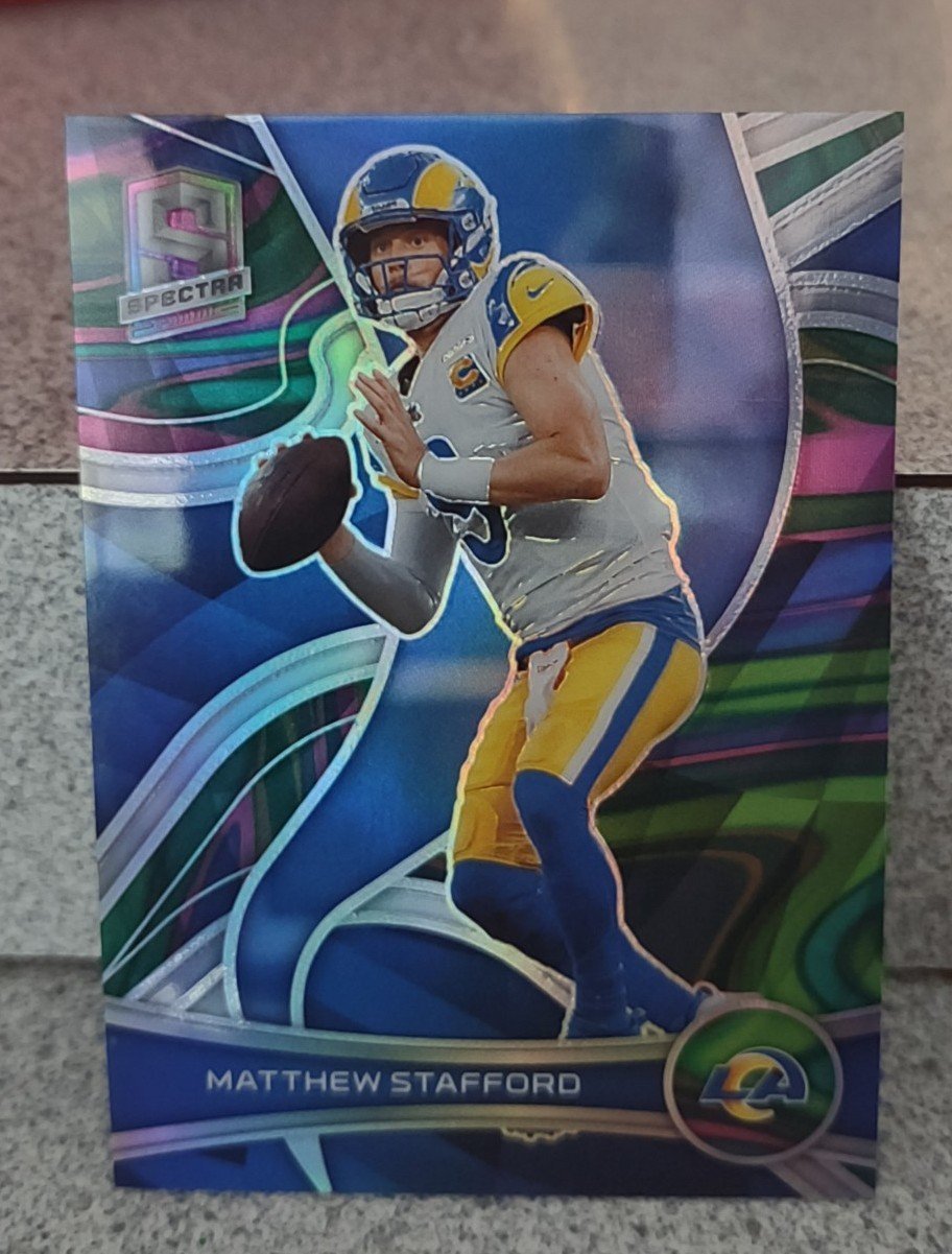 2022 Spectra Matthew Stafford Neon Marble /4 SSP