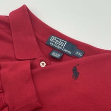Vintage Ralph Lauren Polo Rugby Shirt Men's Sz XXL 2XL Red Long Sleeve Pony