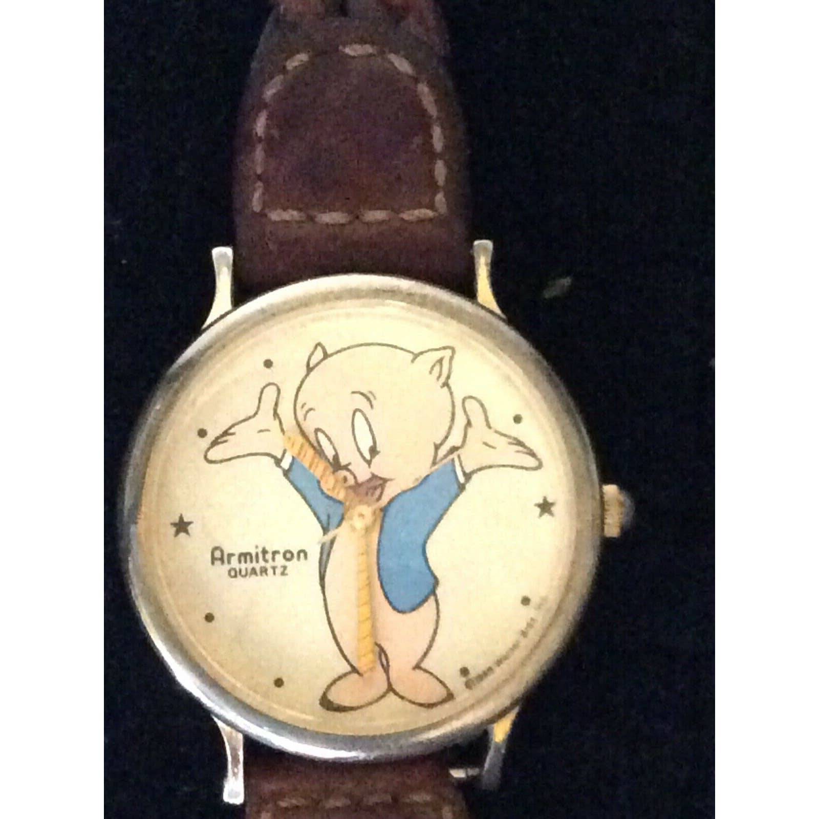 Armitron, 1990 Werner Bros Porky pig watch