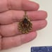 14 Kt Vintage Ornate Lt Brown Topaz Faceted Pendant Necklace Victorian Antique