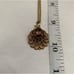 14 Kt Vintage Ornate Lt Brown Topaz Faceted Pendant Necklace Victorian Antique
