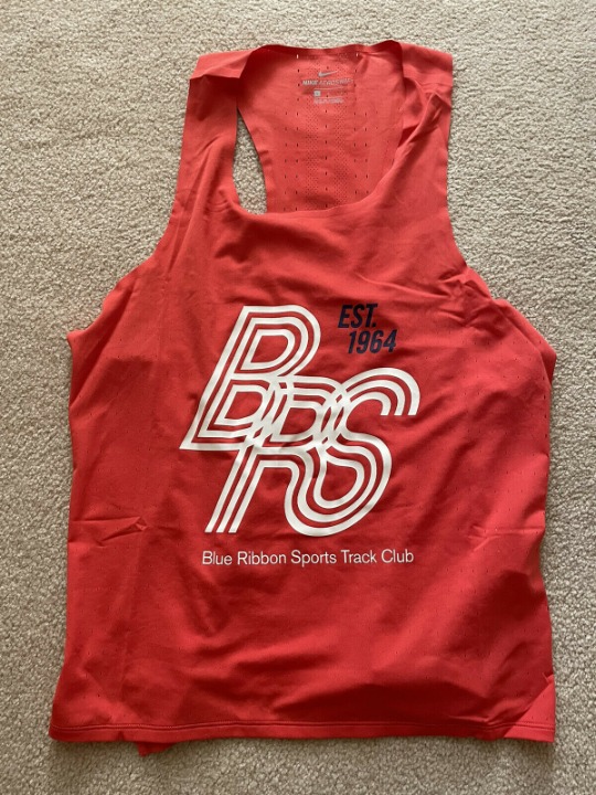 Nike Aeroswift Blue Ribbon Sports Running Tank Top Red CJ4478-631 Size XL