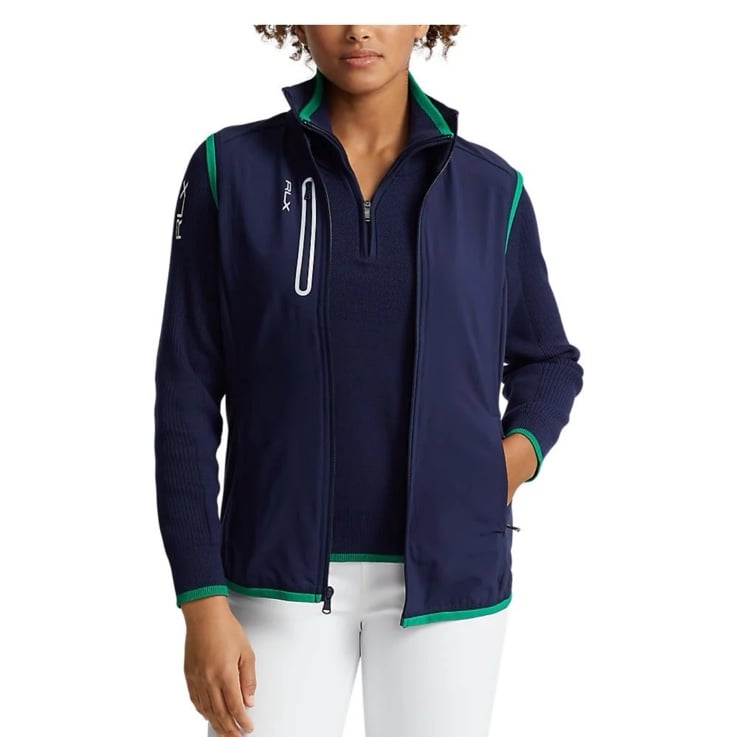RLX Ralph Lauren navy and green golf vest