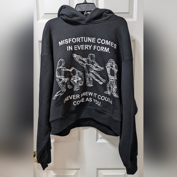Get Some Sleep Misfortune comes in every form pullover Hoodie size small black