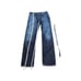Mavi Men's Blue Dark-Wash Two-Toned Straight-Leg Mid-Rise Denim Jeans Size 34/36