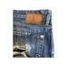 Mavi Men's Blue Dark-Wash Two-Toned Straight-Leg Mid-Rise Denim Jeans Size 34/36
