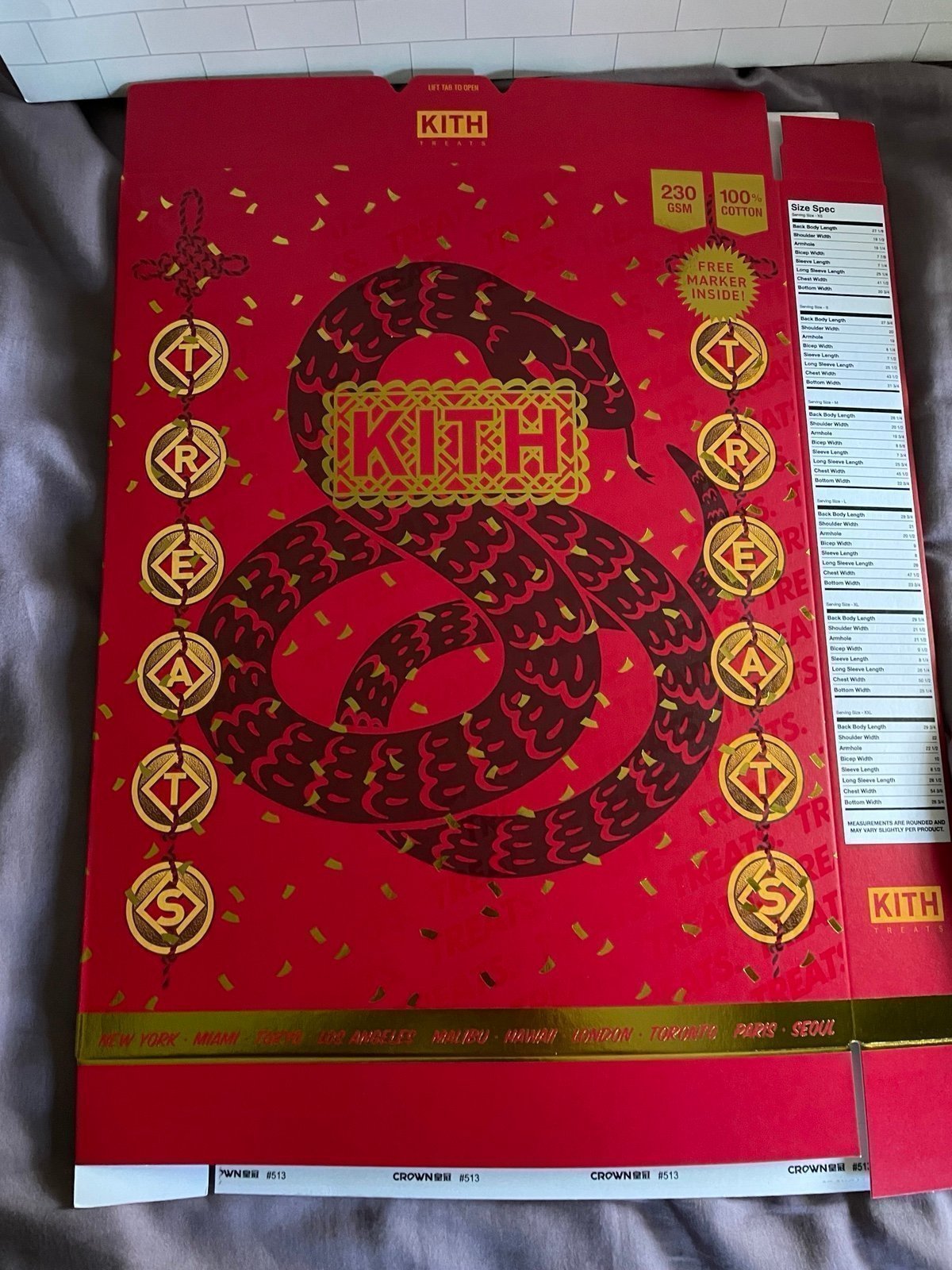 KITH Treats Year Of The Snake Tee|2025|Large + KITH Treat