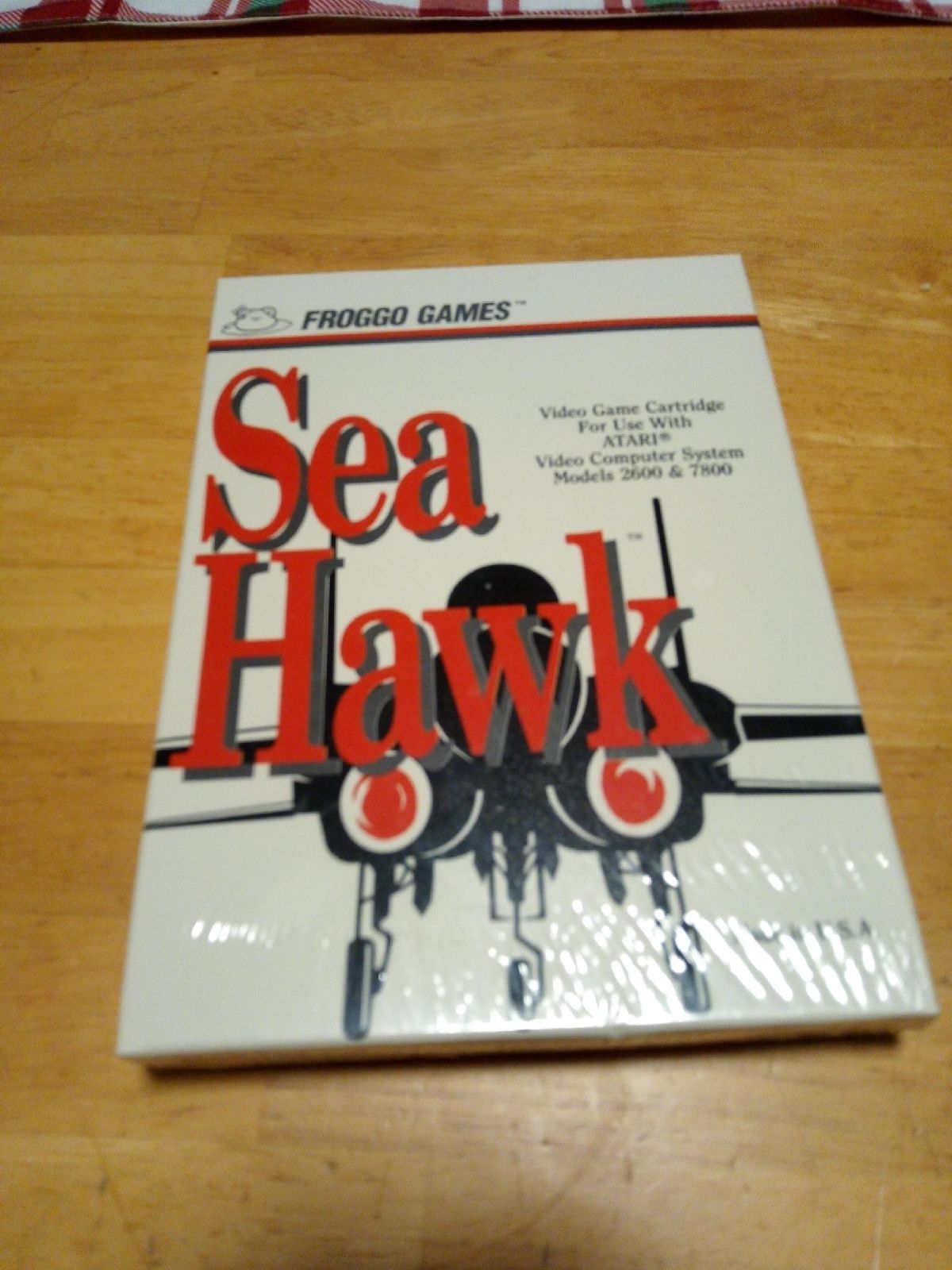 Atari 2600 Video Game Cart Sea Hawk CIB