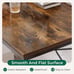 L Shaped Computer Desk, Rustic Brown