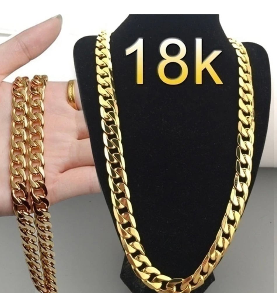 18K plated gold necklace