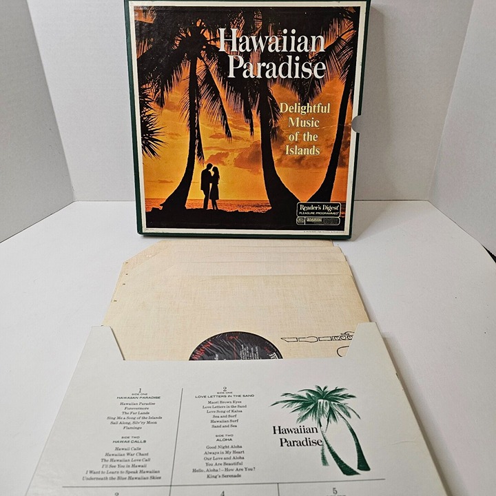 Hawaiian Paradise Delightful Music of the Islands Readers Digest Vintage 5 Lp