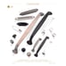 NEW Schaub And Company Polished Chrome Solid Brass 15 Appliance Pull Handle