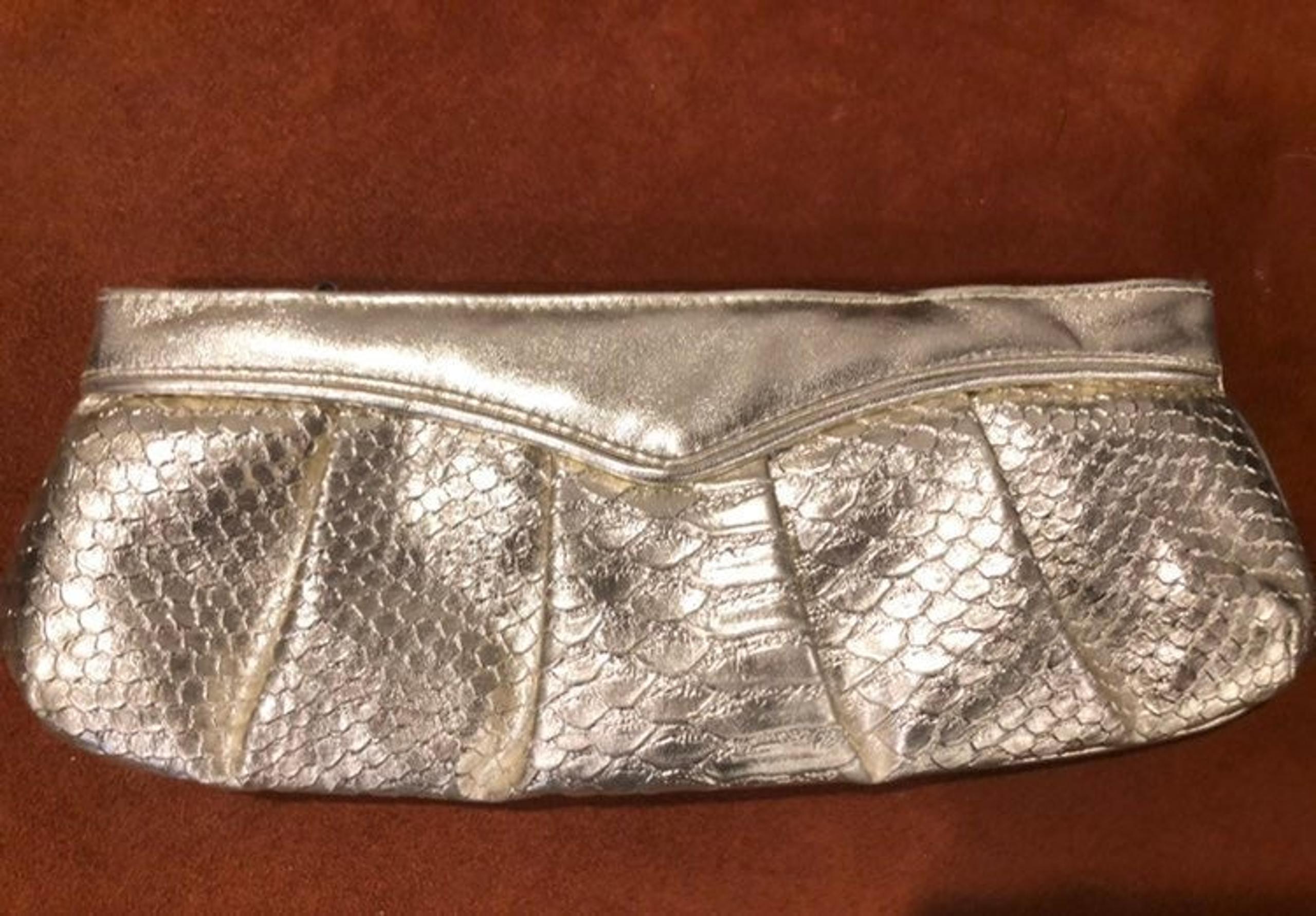 ALDO Gold Clutch Handbag
