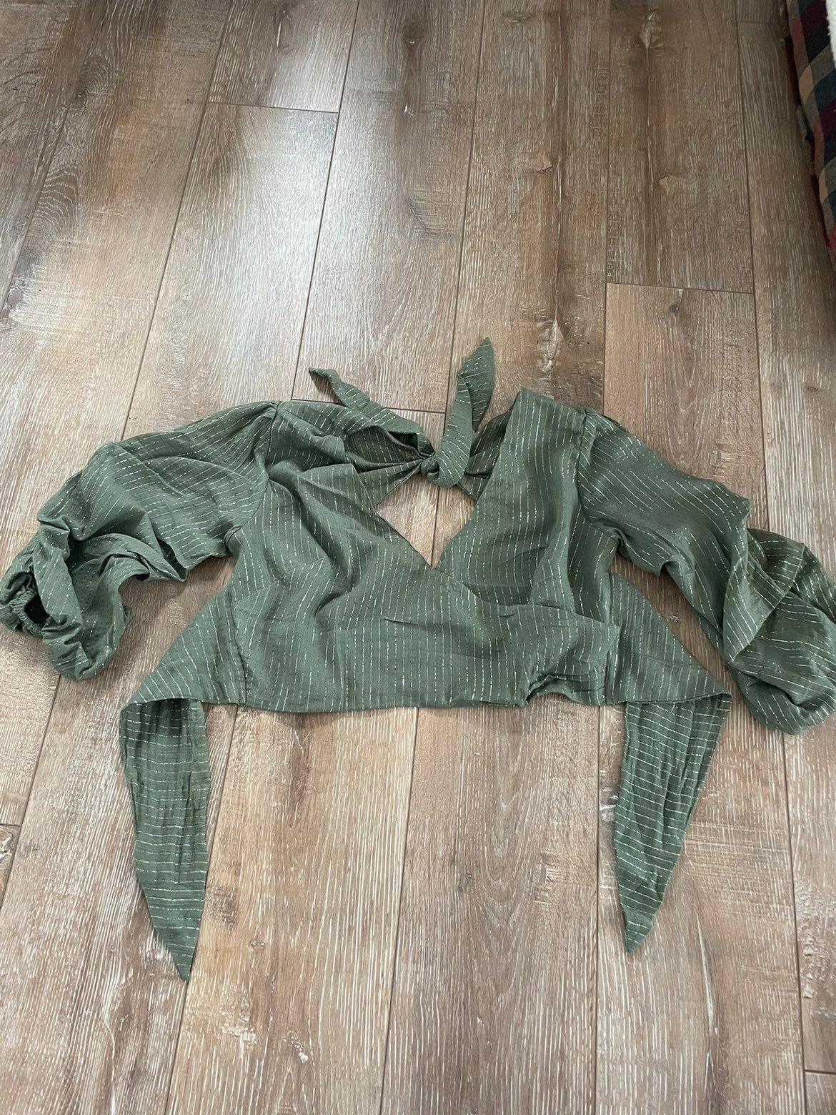 Wrap cropped top