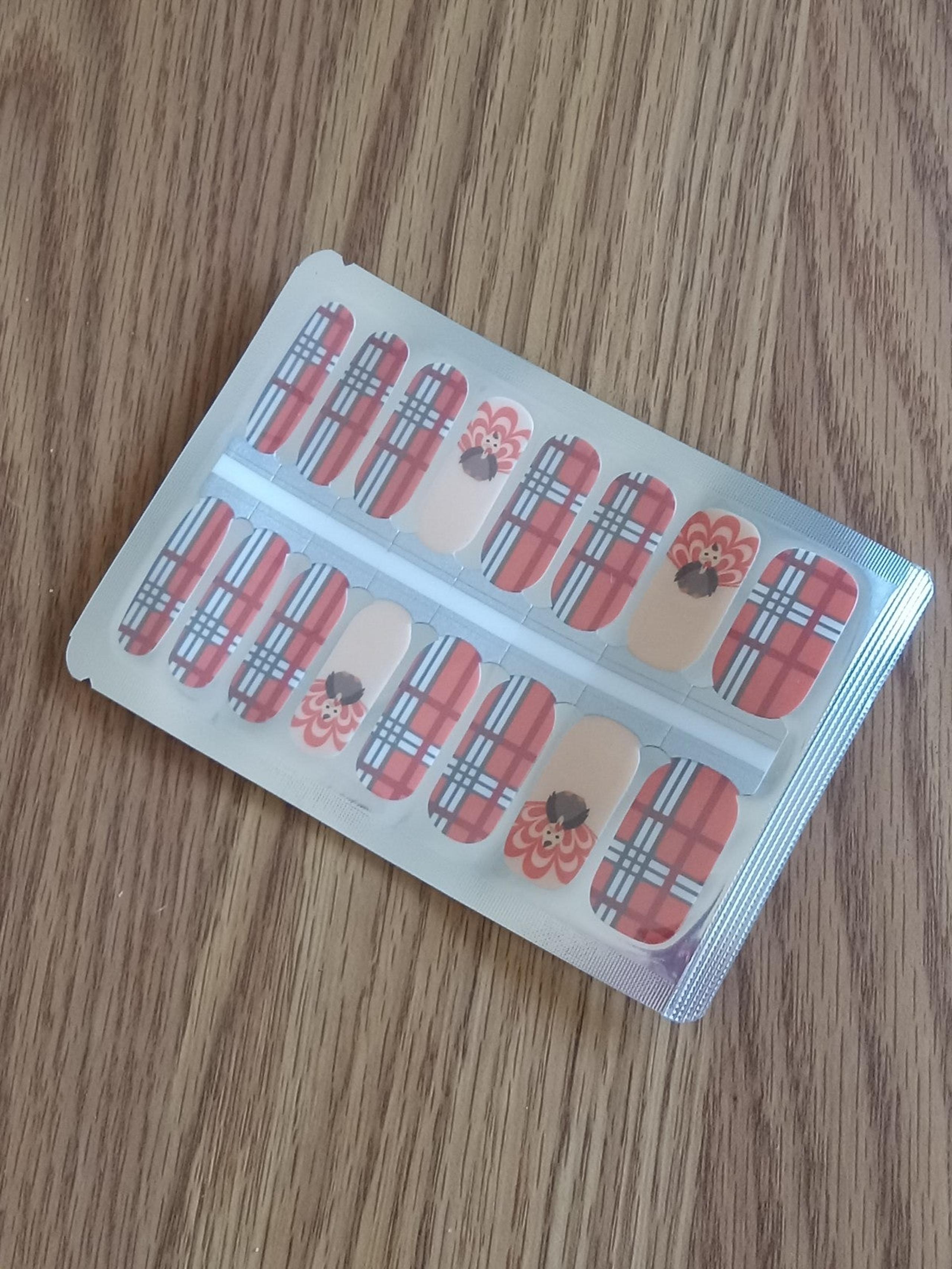 Thanksgiving Turkey Nail polish strips nail wraps