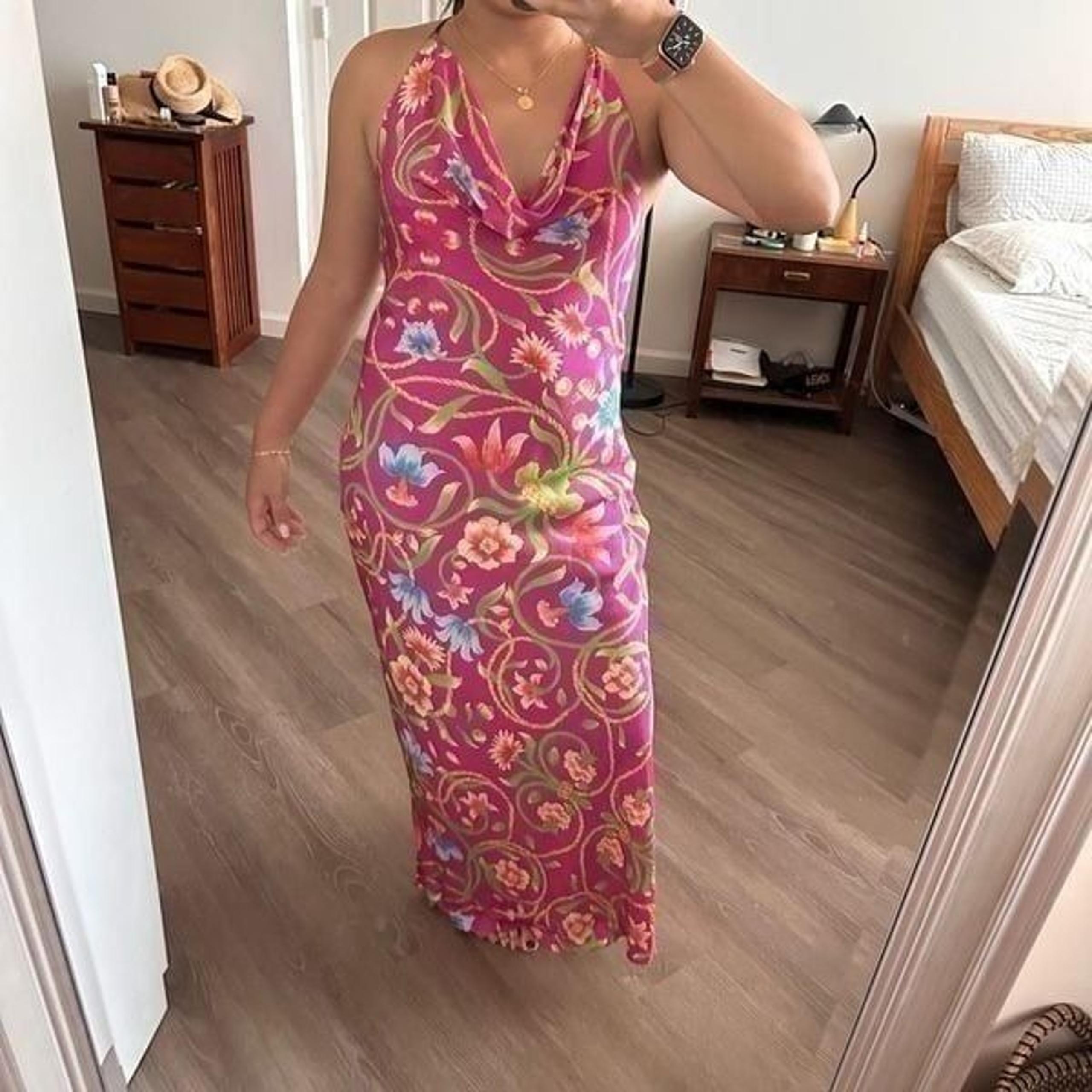 Josie natori silk dress