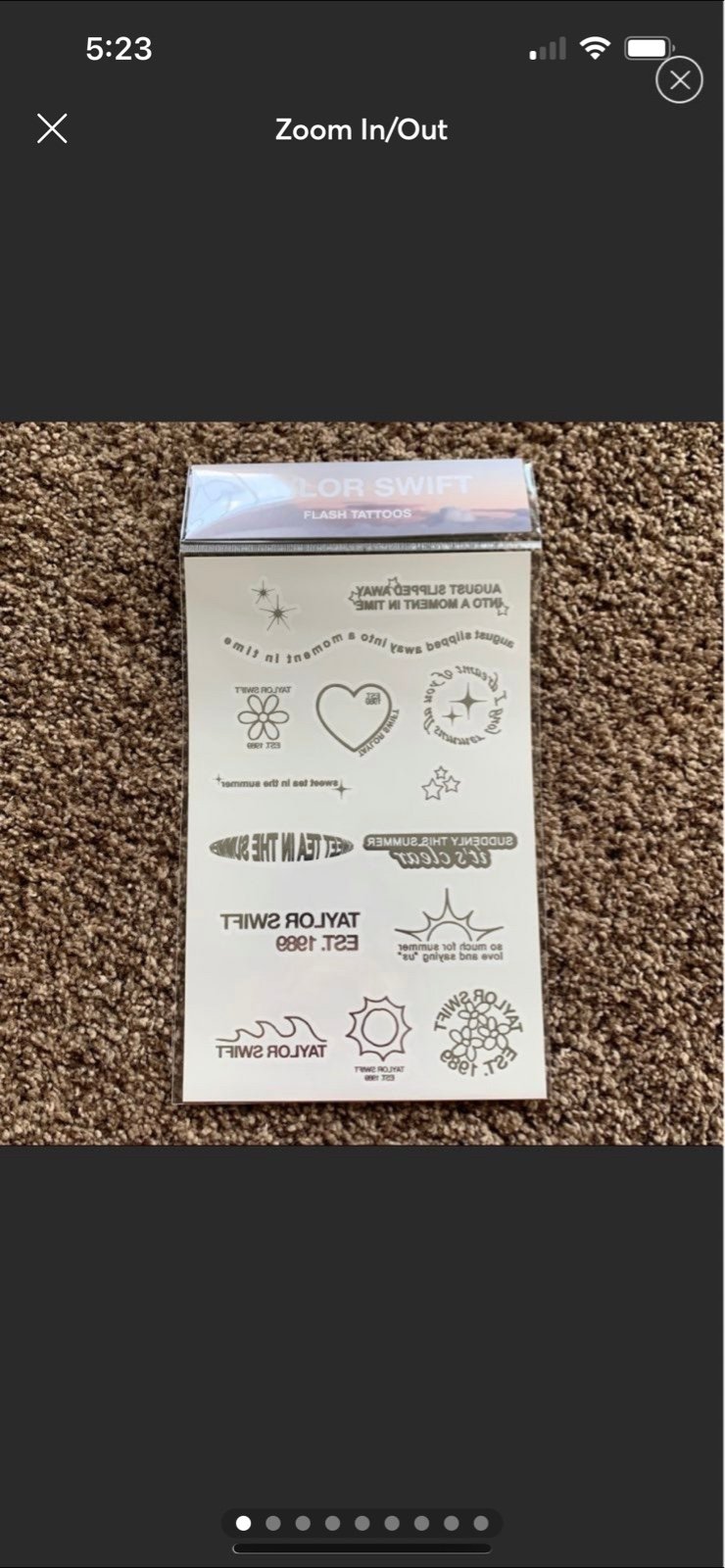 NEW Taylor Swift Folklore Flash Tattoos