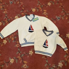Vintage Gymboree 2006 Sail Boat Sweater bundle