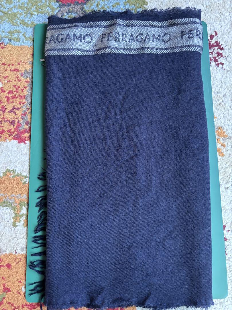 FERRAGAMO Navy Scarf