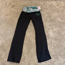 Pink yoga pants Victorias secret NFL collection Jets M medium NWT