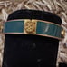 NWT Tory Burch Authentic Green Enamel Logo 7mm Bracelet with Dustbag