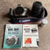 Cannon rebel 2000 EOS camera with 28-80mm lens and camera backpack