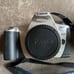 Cannon rebel 2000 EOS camera with 28-80mm lens and camera backpack