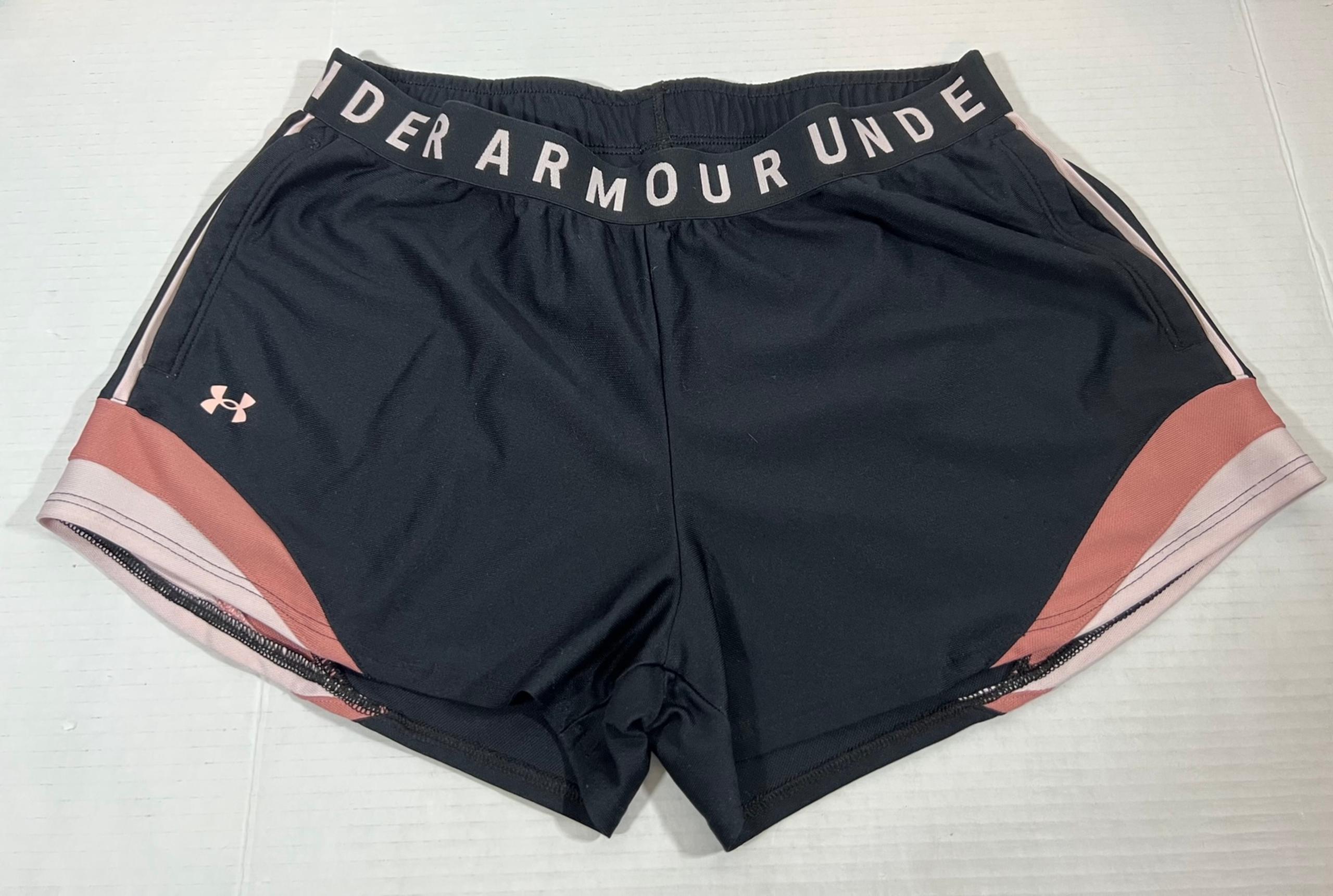 Under Armour Women's Play Up 3.0 Shorts Black/peach SZ M
