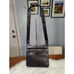 Stuart Weitzman black and tiger stripe leather crossbody messenger bag with smok