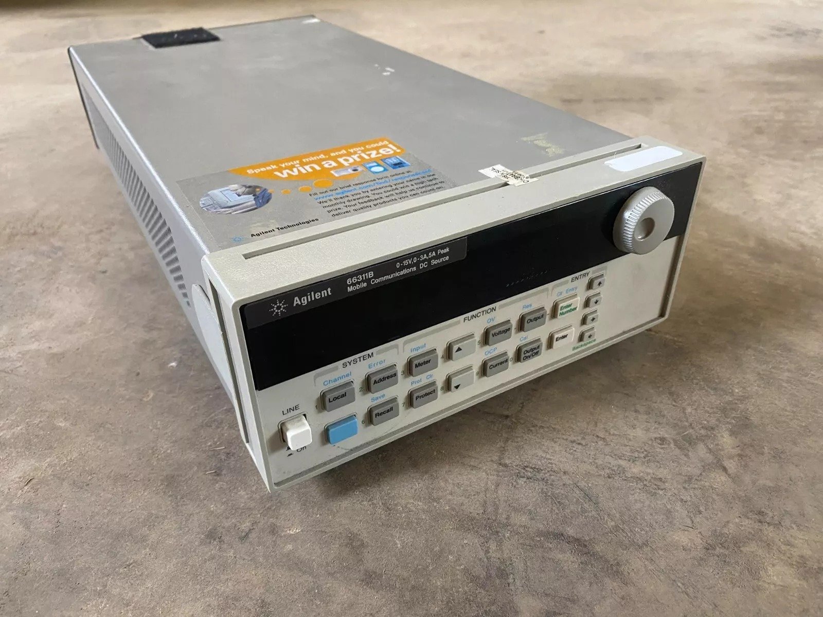 Agilent 66311b Mobile Communication DC Power Source (Works/No Cords)