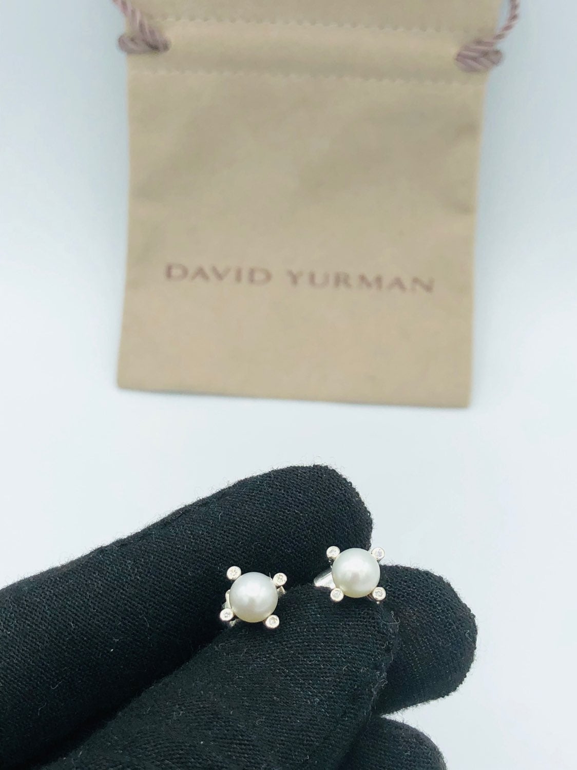 David yurman butterfly pearl 6mm earring