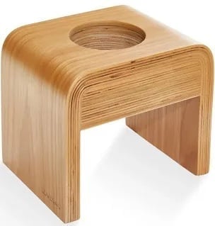 Set of 2 love sac drink/ cup holder hickory