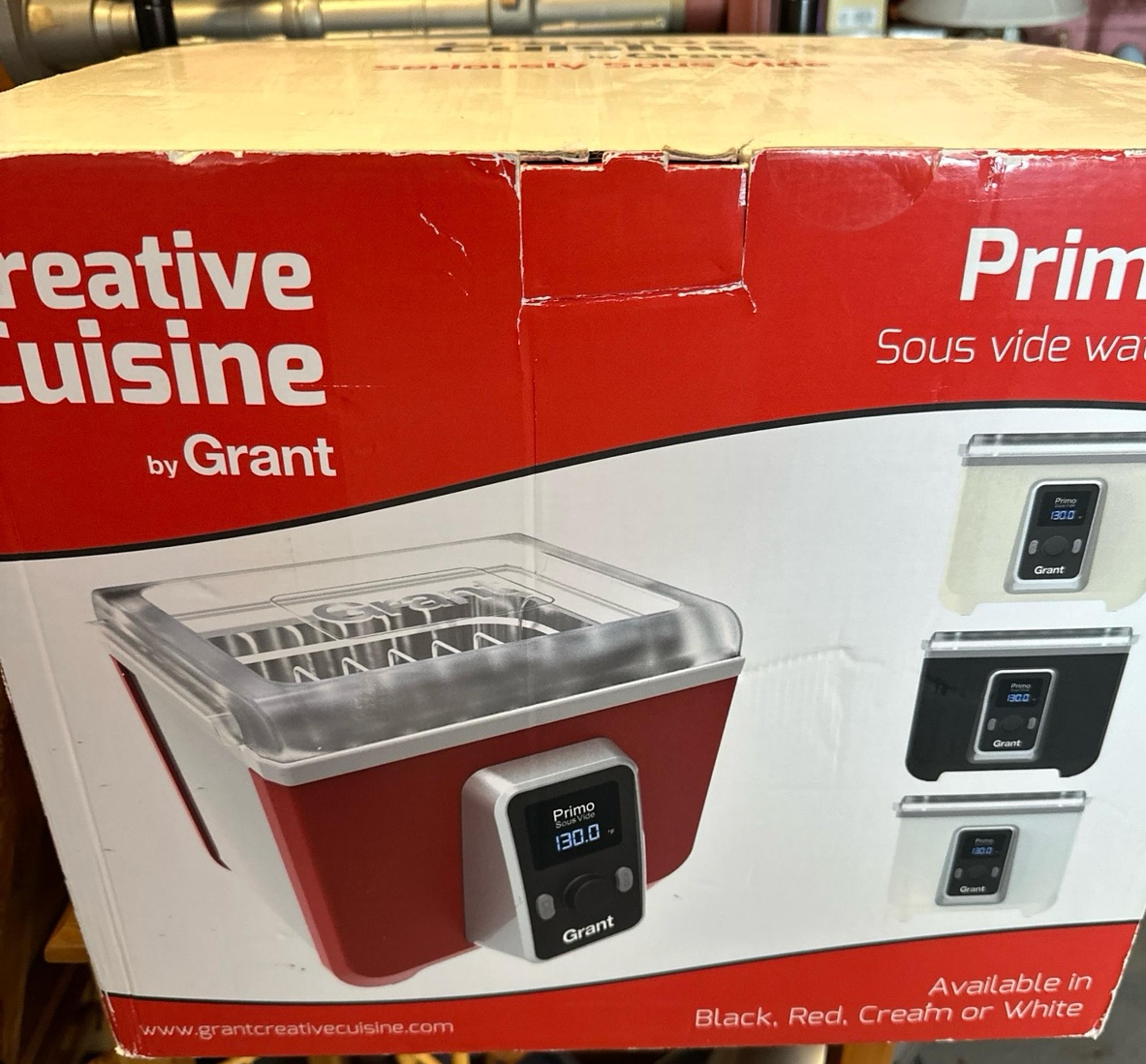 NEW Primo 10 - Sous Vide Water Bath - Creative Cuisine By Grant (Black) SOLD OUT