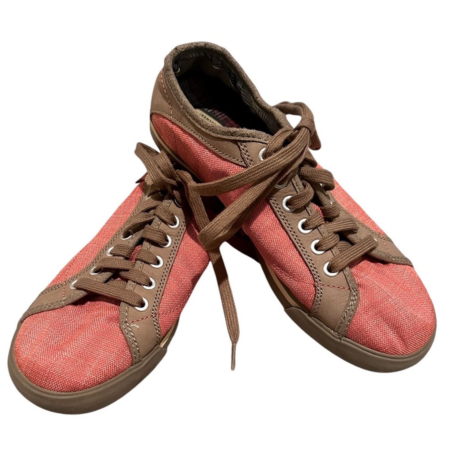 KEEN Arcata Low Sneaker Vulcanized Rubber Pink Red Canvas Suede Women, 8.5